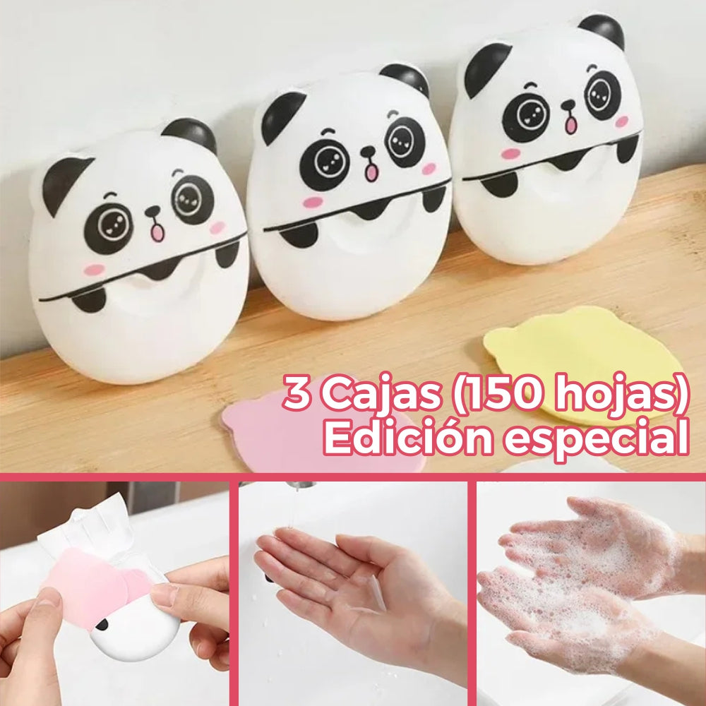 Hojas de jabón portátiles CliniBear­™· 3 cajas (150 hojas)