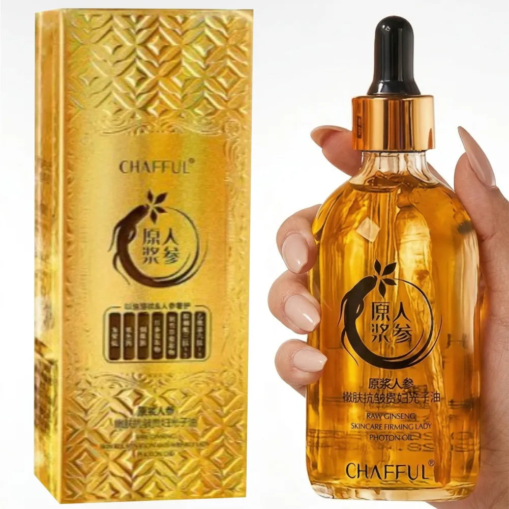 Sérum de Ginseng ­­antiedad con raíz real.