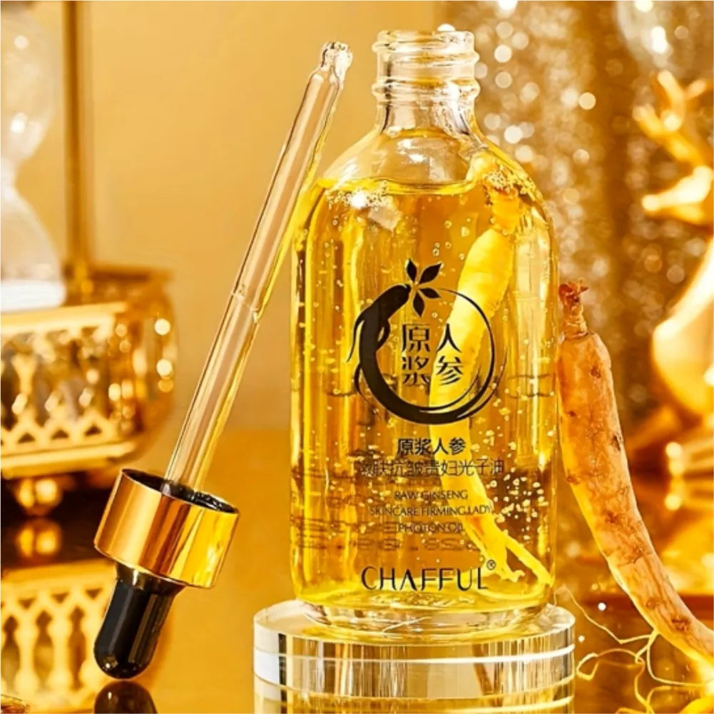 Sérum de Ginseng ­­antiedad con raíz real.