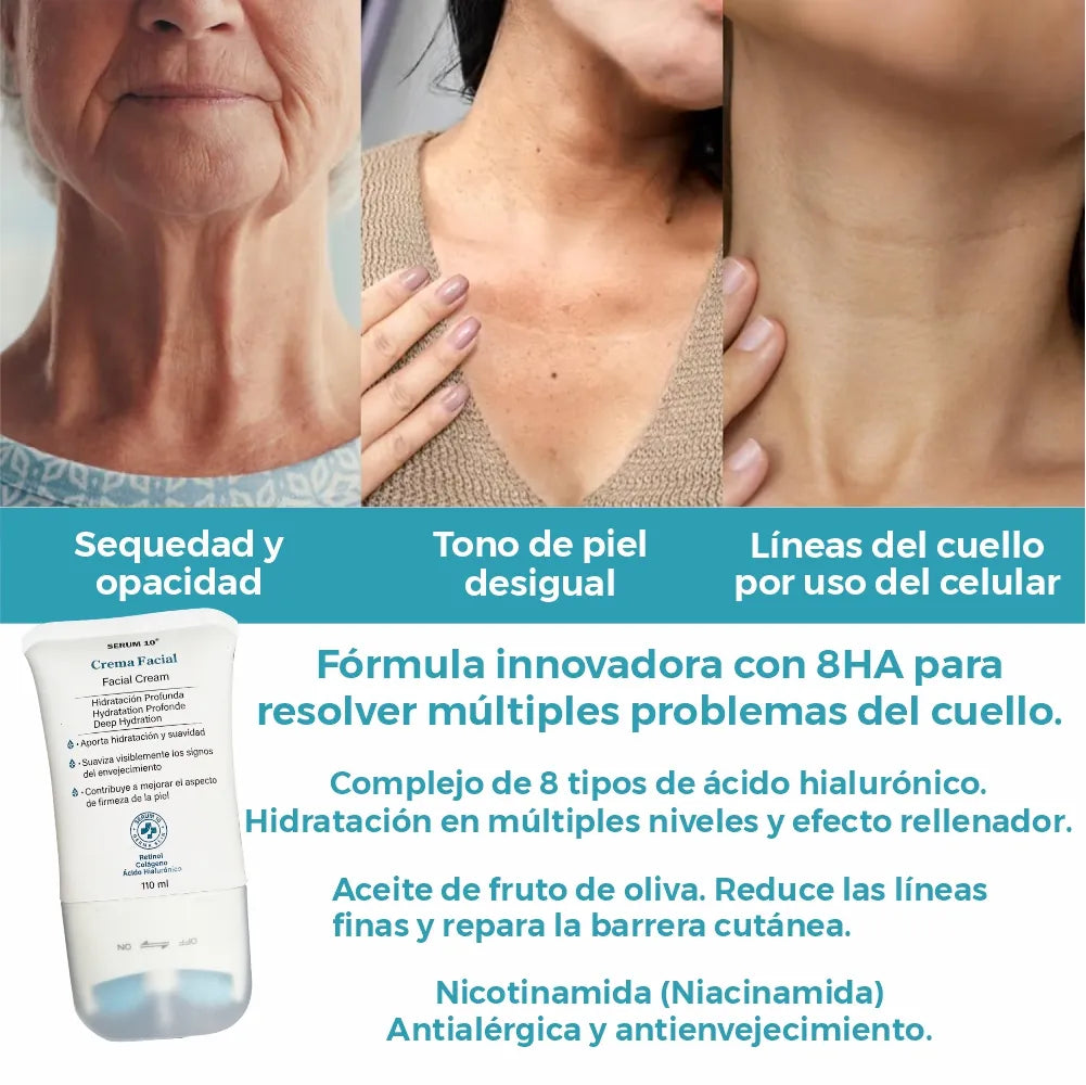 Serum 10 · Reafirmante para cuello.