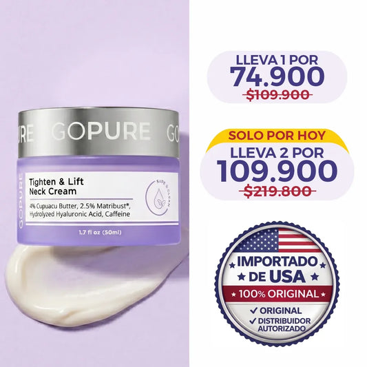 GOPURE · Crema reafirmante para cuello y escote.