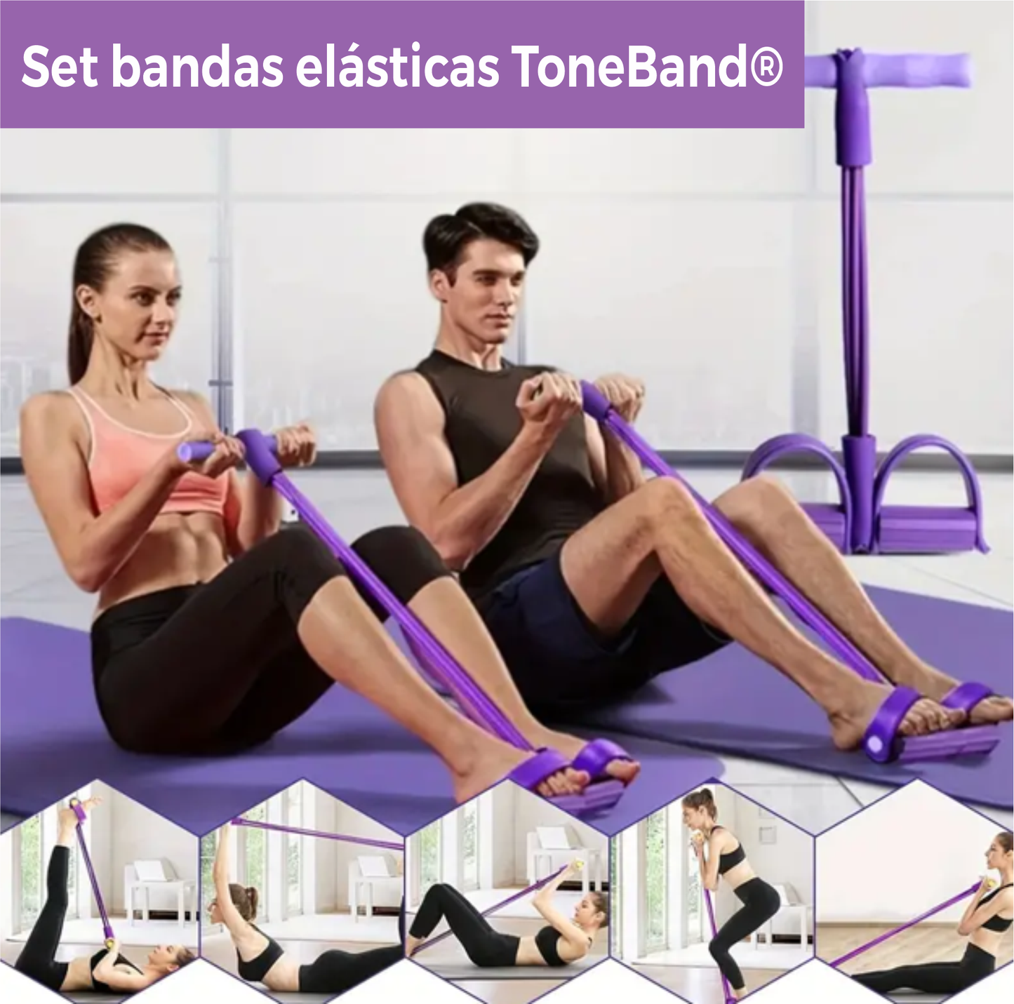 Set de bandas ToneBand® - En forma, fuerte y flexible.