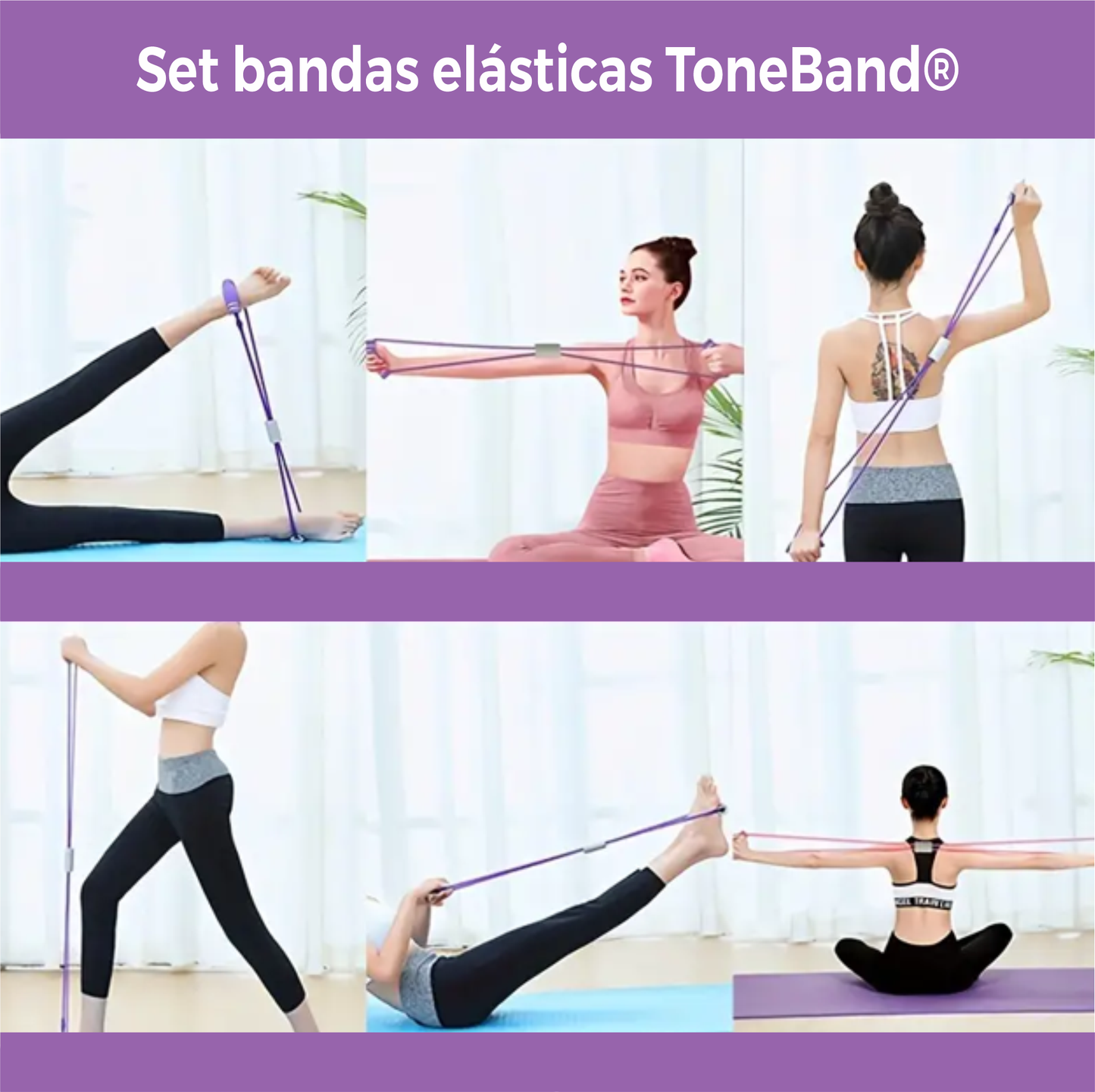 Set de bandas ToneBand® - En forma, fuerte y flexible.