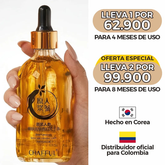 Ginseng Chafful® · Antiedad con raíz real.